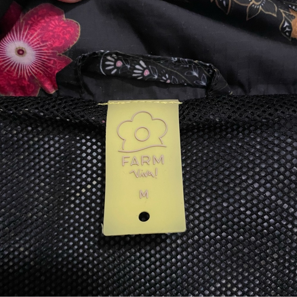 Farm Rio Windbreaker / Rain Jacket Size M - Picture 4 of 4